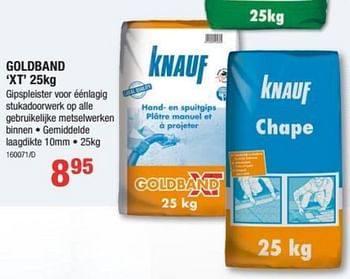 Promoties Goldband xt - Knauf - Geldig van 01/08/2019 tot 18/08/2019 bij HandyHome
