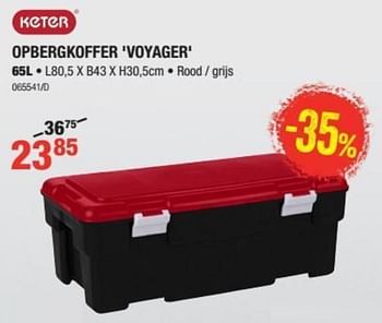 Promoties Opbergkoffer voyager - Keter - Geldig van 01/08/2019 tot 18/08/2019 bij HandyHome