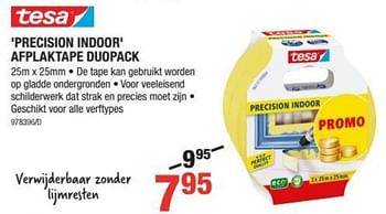 Promoties Precision indoor afplaktape duopack - Tesa - Geldig van 01/08/2019 tot 18/08/2019 bij HandyHome