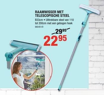 Promotions Raamwisser met telescopische steel - Produit Maison - HandyHome - Valide de 01/08/2019 à 18/08/2019 chez HandyHome