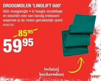 Promoties Droogmolen linolift 600 - Leifheit - Geldig van 01/08/2019 tot 18/08/2019 bij HandyHome