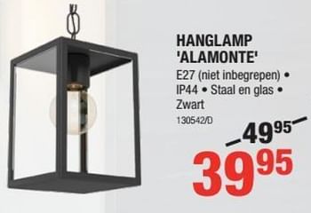 Promoties Hanglamp alamonte - Eglo - Geldig van 01/08/2019 tot 18/08/2019 bij HandyHome
