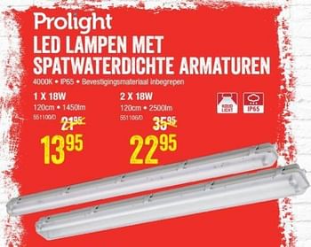 Promoties Led lampen met spatwaterdichte armaturen - Profile - Geldig van 01/08/2019 tot 18/08/2019 bij HandyHome