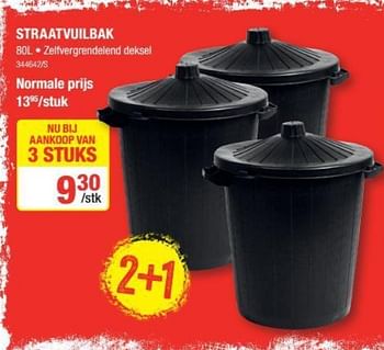 Promoties Straatvuilbak - Huismerk - HandyHome - Geldig van 01/08/2019 tot 18/08/2019 bij HandyHome