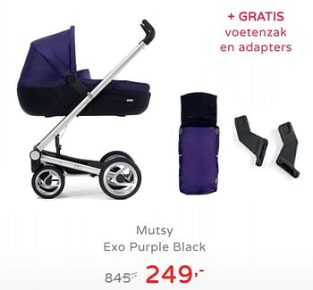 Promoties Mutsy exo purple black - Mutsy - Geldig van 11/08/2019 tot 17/08/2019 bij Baby & Tiener Megastore