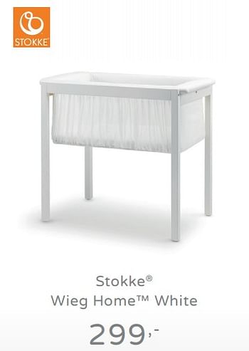 Promoties Stokke wieg home white - Stokke - Geldig van 11/08/2019 tot 17/08/2019 bij Baby & Tiener Megastore
