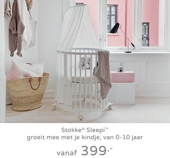 Promoties Stokke sleepi groeit mee met je kindje - Stokke - Geldig van 11/08/2019 tot 17/08/2019 bij Baby & Tiener Megastore