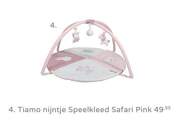 Promotions Tiamo nijntje speelkleed safari pink - Nijntje - Valide de 11/08/2019 à 17/08/2019 chez Baby & Tiener Megastore