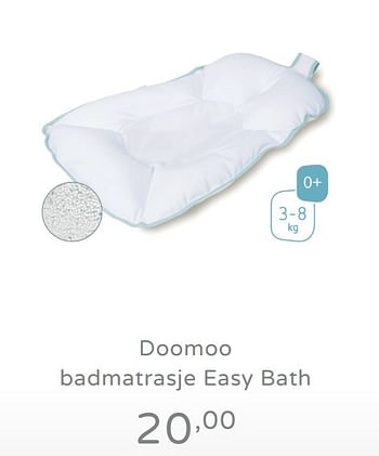 Promoties Doomoo badmatrasje easy bath - Doomoo - Geldig van 11/08/2019 tot 17/08/2019 bij Baby & Tiener Megastore