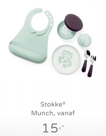 Promoties Stokke munch, vanaf - Stokke - Geldig van 11/08/2019 tot 17/08/2019 bij Baby & Tiener Megastore