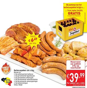 Promoties Barbecuepakket - Huismerk - Intermarche - Geldig van 13/08/2019 tot 18/08/2019 bij Intermarche