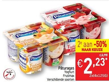 Promoties Pâturages yoghurt frutimax - Paturages - Geldig van 13/08/2019 tot 18/08/2019 bij Intermarche