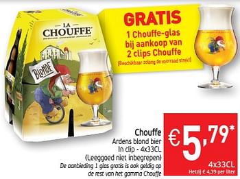 Promoties Chouffe ardens blond bier - Chouffe - Geldig van 13/08/2019 tot 18/08/2019 bij Intermarche