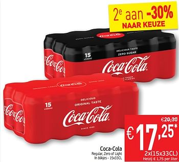 Promoties Coca-cola regular, zero of light - Coca Cola - Geldig van 13/08/2019 tot 18/08/2019 bij Intermarche