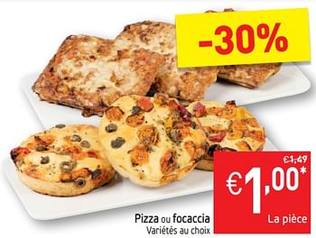 Promotions Pizza ou focaccia - Produit maison - Intermarche - Valide de 13/08/2019 à 18/08/2019 chez Intermarche