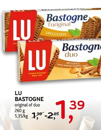 Promoties Lu bastogne original of duo - Lu - Geldig van 07/08/2019 tot 20/08/2019 bij C&B