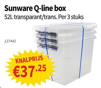 Promoties Sunware q-line box - Sunware - Geldig van 15/08/2019 tot 28/08/2019 bij Cevo Market