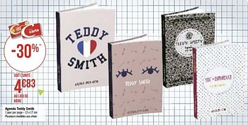 Promotions Agenda teddy smith - Produit Maison - Géant Casino - Valide de 13/08/2019 à 25/08/2019 chez Géant Casino