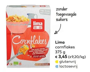 Promoties Lima cornflakes - Lima - Geldig van 07/08/2019 tot 03/09/2019 bij Bioplanet