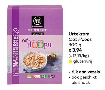 Promoties Urtekram oat hoops - Urtekram - Geldig van 07/08/2019 tot 03/09/2019 bij Bioplanet