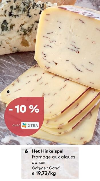 Promotions Het hinkelspel fromage aux algues dulses - Het Hinkelspel - Valide de 07/08/2019 à 03/09/2019 chez Bioplanet