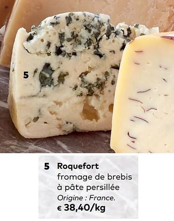 Promoties Roquefort fromage de brebis à pâte persillée - Huismerk - Bioplanet - Geldig van 07/08/2019 tot 03/09/2019 bij Bioplanet