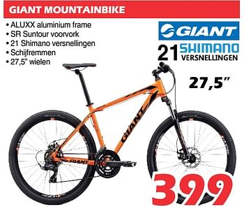 Promoties Giant mountainbike - Giant - Geldig van 09/08/2019 tot 01/09/2019 bij Itek