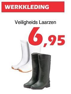 Promoties Werkkleding veiligheids laarzen - Huismerk - Itek - Geldig van 09/08/2019 tot 01/09/2019 bij Itek