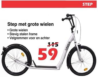 Promoties Step met grote wielen - Huismerk - Itek - Geldig van 09/08/2019 tot 01/09/2019 bij Itek