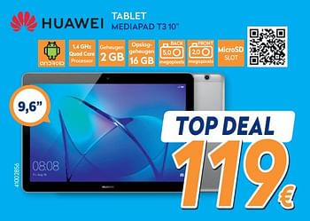 Promoties Huawei tablet mediapad t3 - Huawei - Geldig van 16/08/2019 tot 31/08/2019 bij Krefel