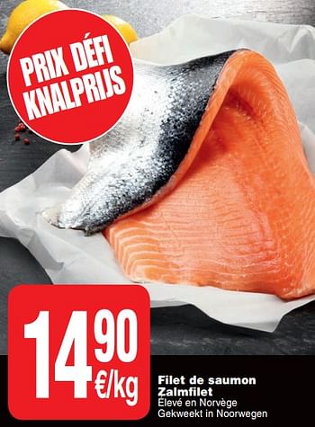 Promoties Filet de saumon zalmfilet - Huismerk - Cora - Geldig van 20/08/2019 tot 26/08/2019 bij Cora