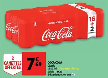 Promotions Coca cola classic - Coca Cola - Valide de 13/08/2019 à 27/08/2019 chez Auchan Ronq