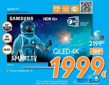 Promotions Samsung qled tv qe55q80ralxxn - Samsung - Valide de 16/08/2019 à 31/08/2019 chez Krefel