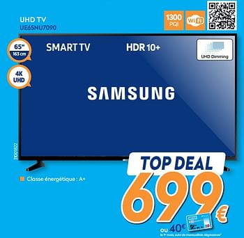 Promoties Samsung uhd tv ue65nu709 - Samsung - Geldig van 16/08/2019 tot 31/08/2019 bij Krefel