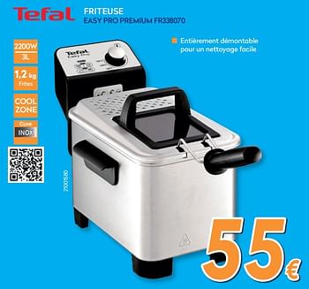 Promoties Tefal friteuse easy pro premium fr338070 - Tefal - Geldig van 16/08/2019 tot 31/08/2019 bij Krefel