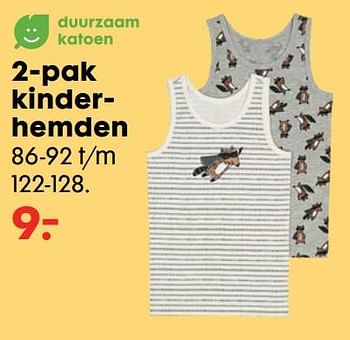 Promoties Kinderhemden - Huismerk - Hema - Geldig van 14/08/2019 tot 03/09/2019 bij Hema