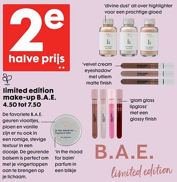 Promoties Limited edition make-up b.a.e - Huismerk - Hema - Geldig van 14/08/2019 tot 03/09/2019 bij Hema