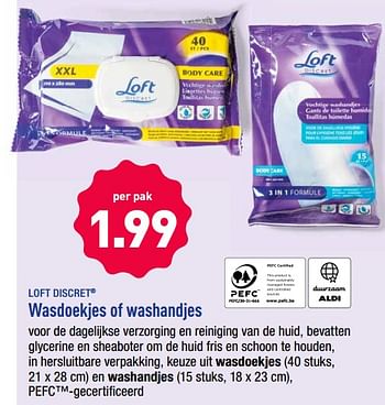 Promoties Wasdoekjes of washandjes - Storke - Geldig van 19/08/2019 tot 24/08/2019 bij Aldi