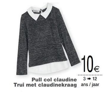 Promoties Pull col claudine trui met claudinekraag - Huismerk - Cora - Geldig van 20/08/2019 tot 02/09/2019 bij Cora