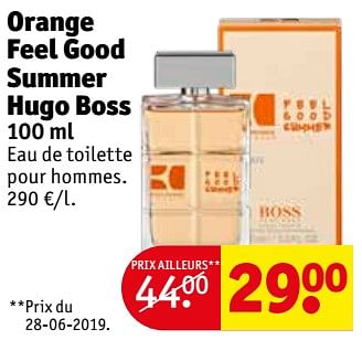 Promotions Orange feel good summer hugo boss - Hugo Boss - Valide de 20/08/2019 à 25/08/2019 chez Kruidvat