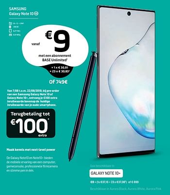 note 10 promotion