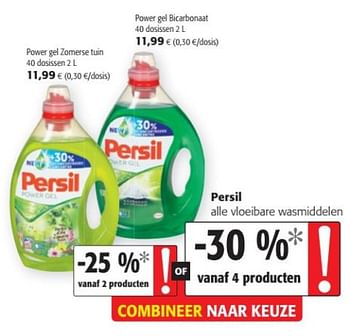 Promoties Persil alle vloeibare wasmiddelen - Persil - Geldig van 14/08/2019 tot 27/08/2019 bij Colruyt