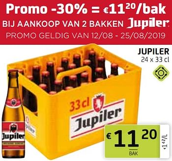 Promoties Jupiler - Jupiler - Geldig van 16/08/2019 tot 29/08/2019 bij BelBev