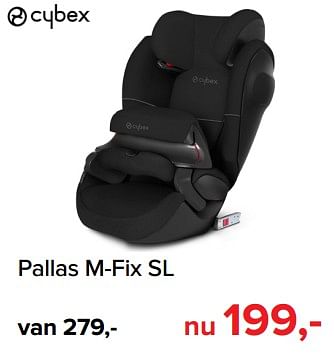 Promoties Pallas m-fix sl - Cybex - Geldig van 05/08/2019 tot 31/08/2019 bij Baby-Dump