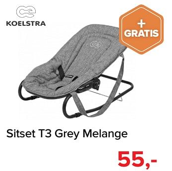 Promoties Sitset t3 grey melange - Koelstra - Geldig van 05/08/2019 tot 31/08/2019 bij Baby-Dump