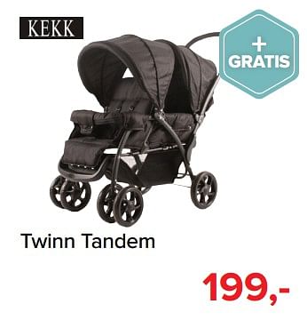 Promoties Twinn tandem - Kekk - Geldig van 05/08/2019 tot 31/08/2019 bij Baby-Dump