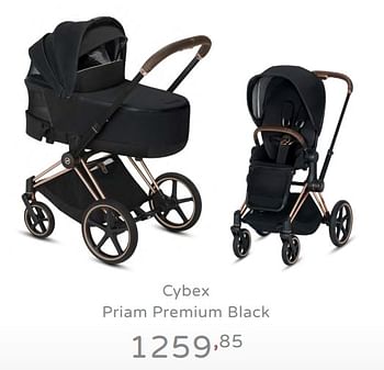 Promoties Cybex priam premium black - Cybex - Geldig van 19/08/2019 tot 25/08/2019 bij Baby & Tiener Megastore