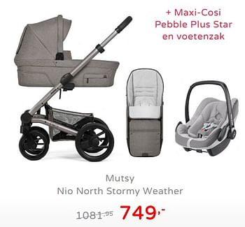 Promoties Mutsy nio north stormy weather - Mutsy - Geldig van 19/08/2019 tot 25/08/2019 bij Baby & Tiener Megastore