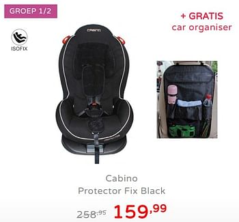 Promoties Cabino protector fix black - Cabino - Geldig van 19/08/2019 tot 25/08/2019 bij Baby & Tiener Megastore