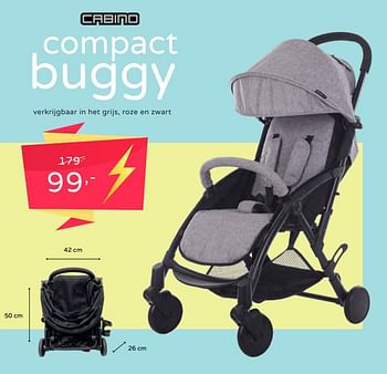 Promoties Compact buggy - Cabino - Geldig van 19/08/2019 tot 25/08/2019 bij Baby & Tiener Megastore